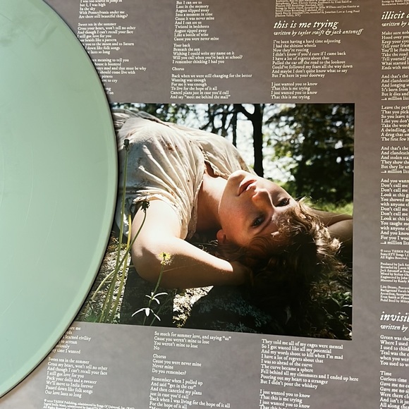 Stolen Lullabies Folklore Vinyl Variant Taylor Swift Marbling Like New Swiftie - Picture 5 of 9